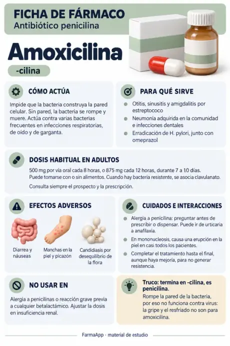Ficha de fármaco: amoxicilina