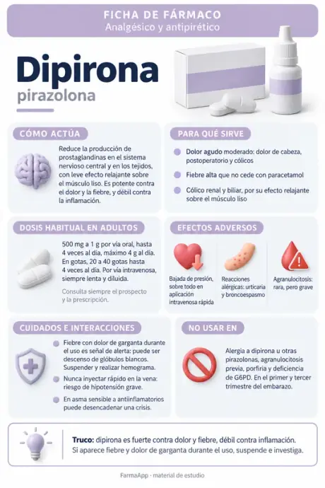 Ficha de fármaco: dipirona