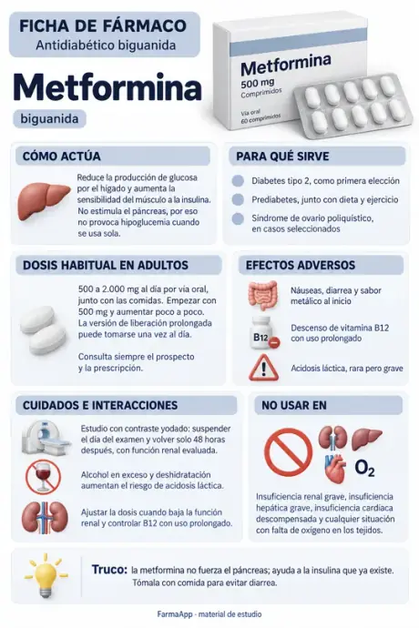 Ficha de fármaco: metformina