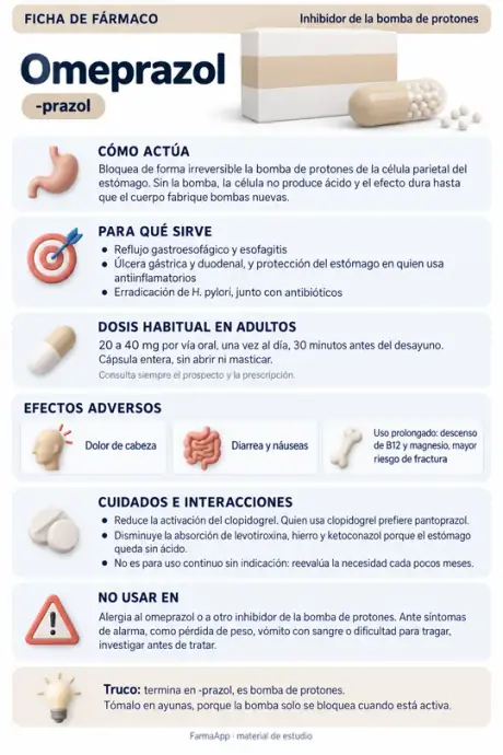 Ficha de fármaco: omeprazol